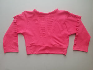 Mid-Sleeve Crop Tee Various Colors