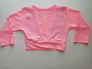 Mid-Sleeve Crop Tee Various Colors